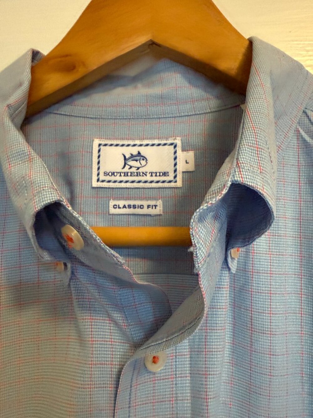 Southern Tide Blue Plaid Button-Down Shirt